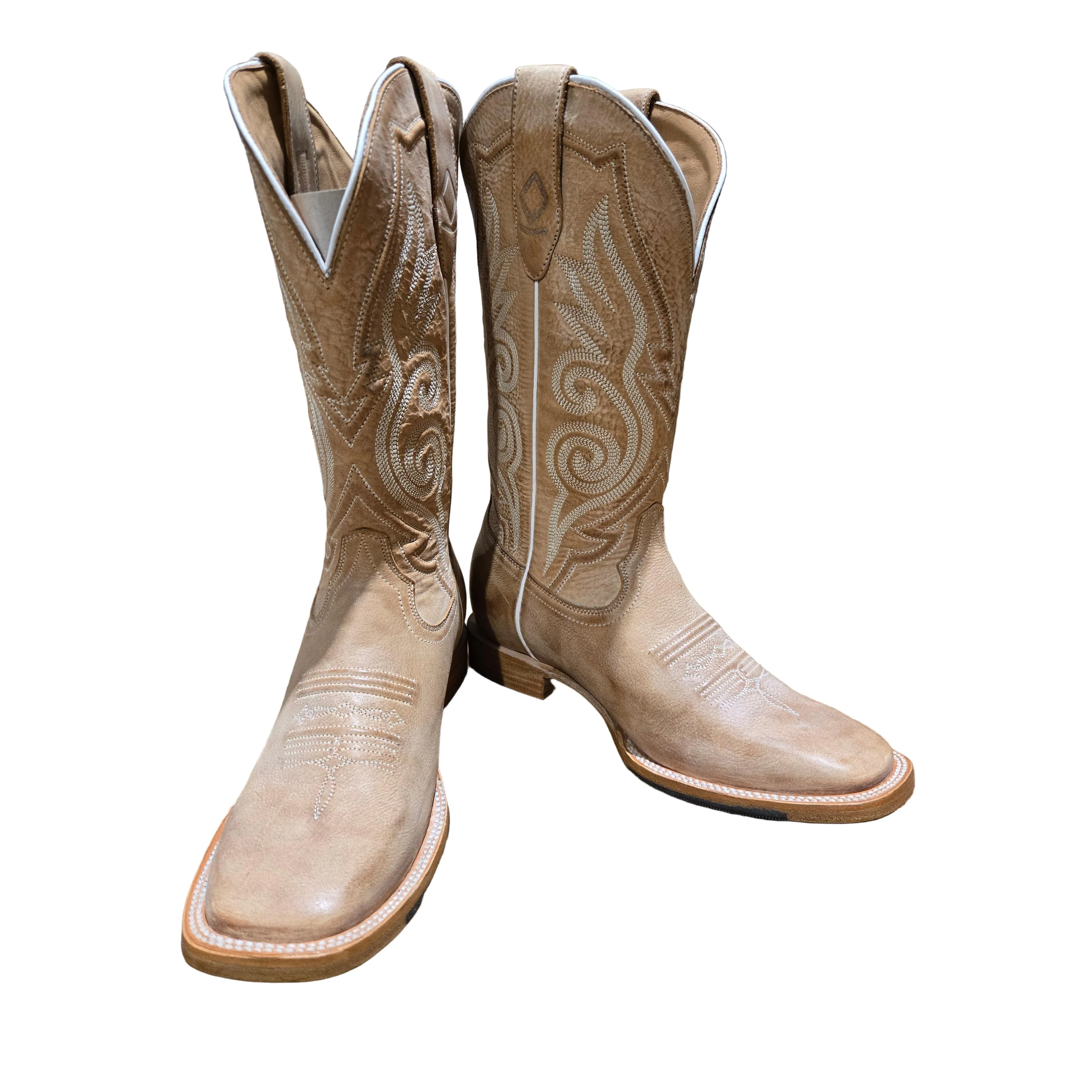 Rocking Diamond Brand Women's Top Fifteen BSQ Cowgirl Boots - Old Ceramic