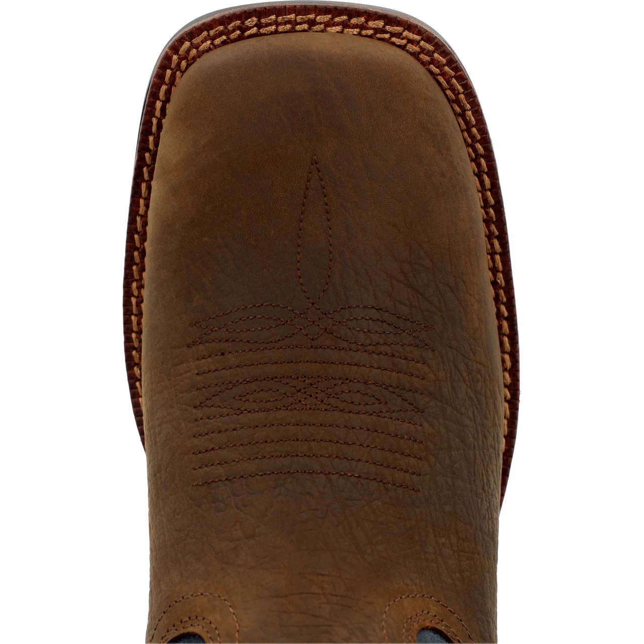 Rocky Men's 12" Bronco Waterproof Pull On Western Boots - Brown & Blue - Image 2