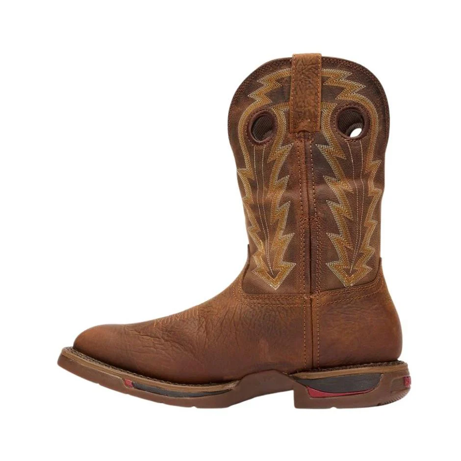 Rocky Men's Long Range 11" Waterproof Western Boot - Distressed Brown - Image 4
