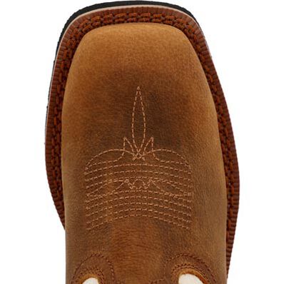 Rocky Big Youth 8" Monocrepe Western Boot - Brown/Bone - Image 4