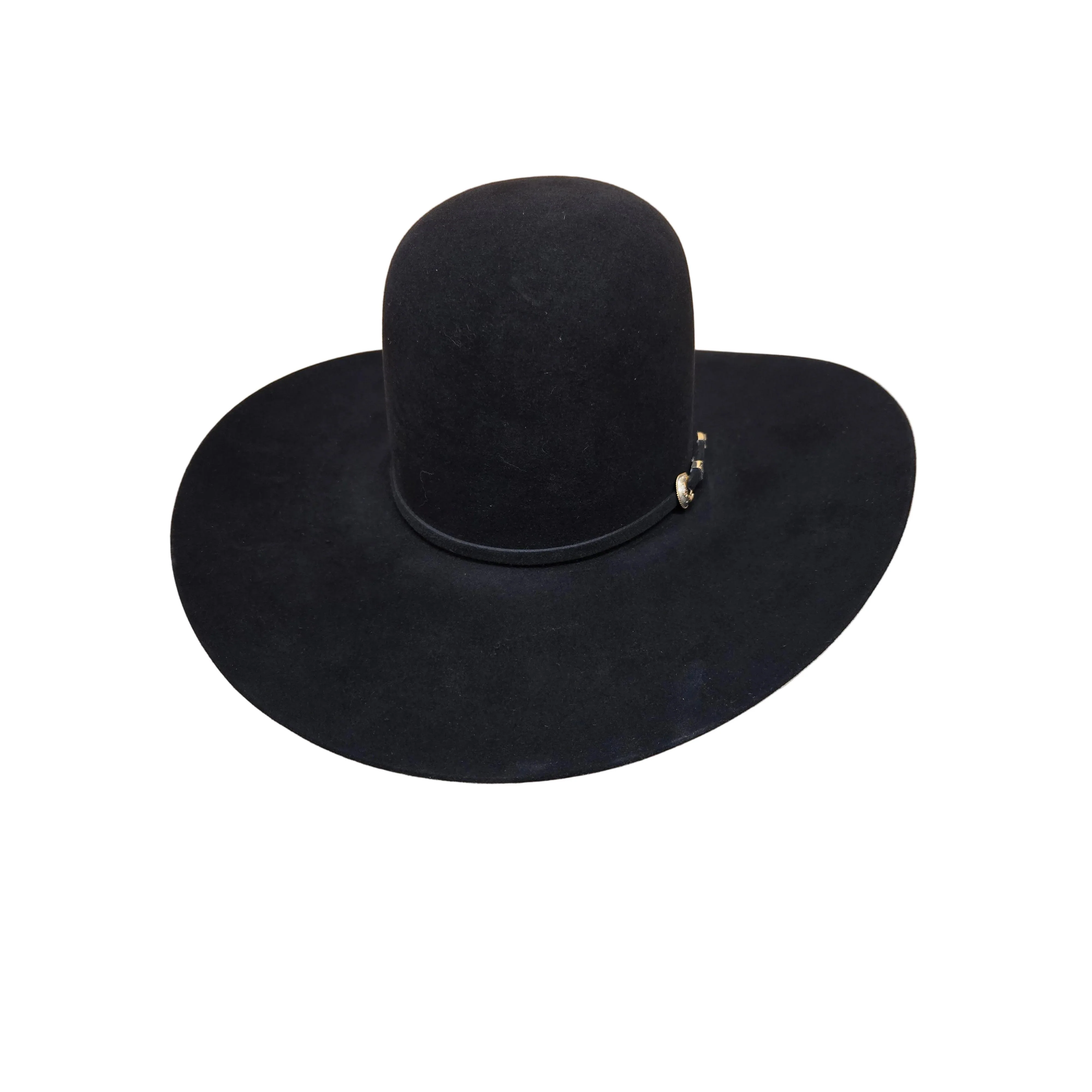 Rodeo King 60X Open Crown Felt Western Hat - Black
