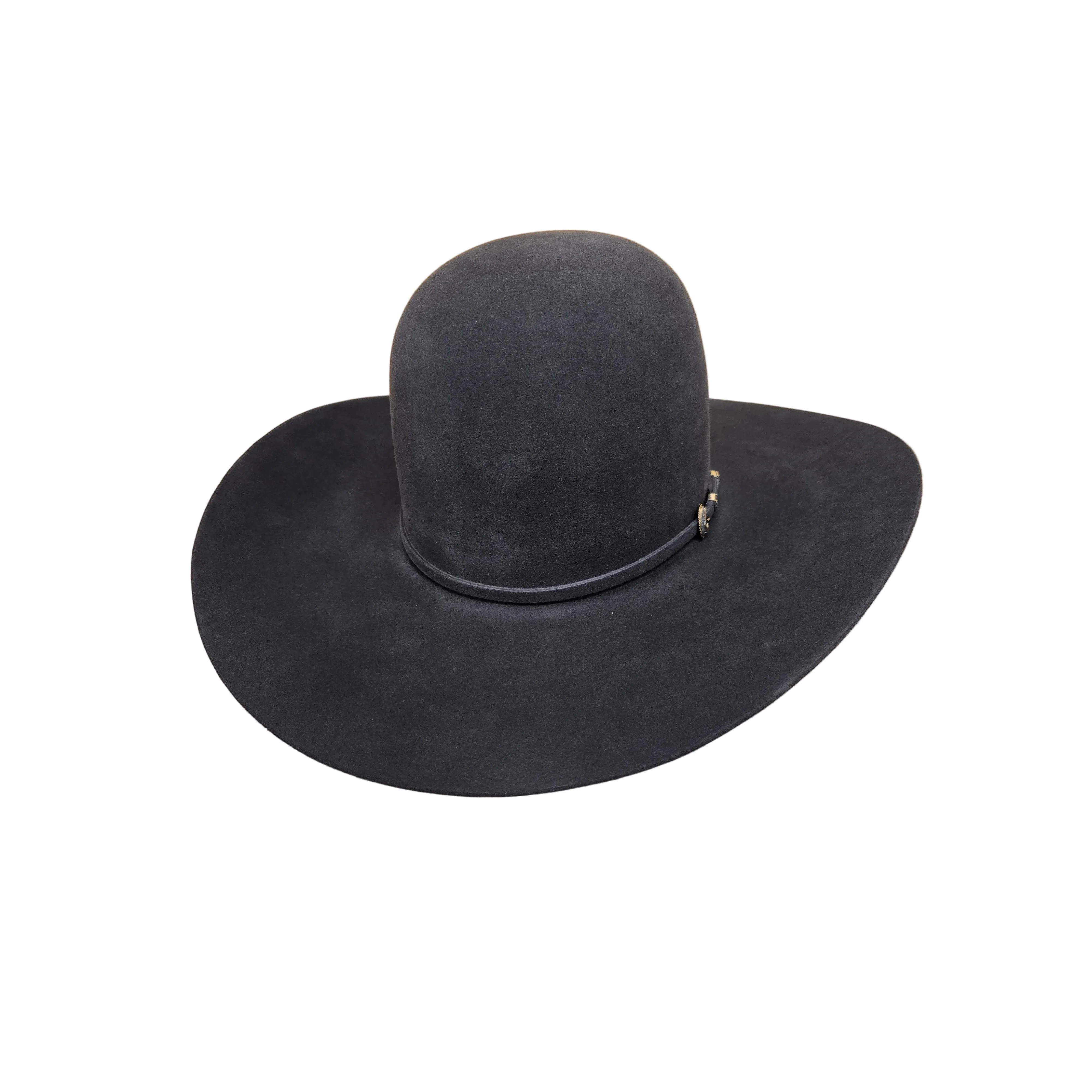 Rodeo King 60X Open Crown Felt Western Hat - Charcoal