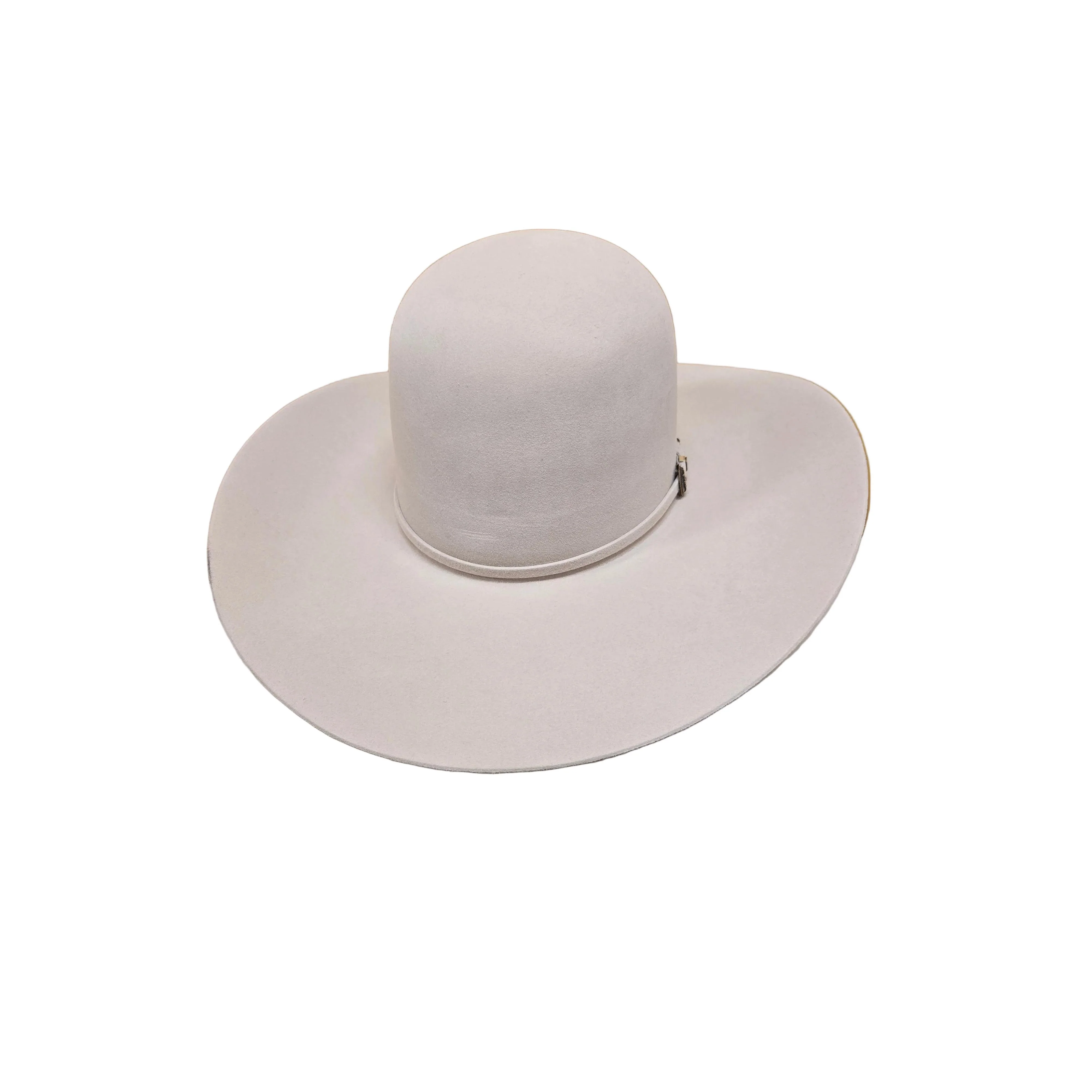 Rodeo King 60X Open Crown Felt Western Hat - Silver Belly