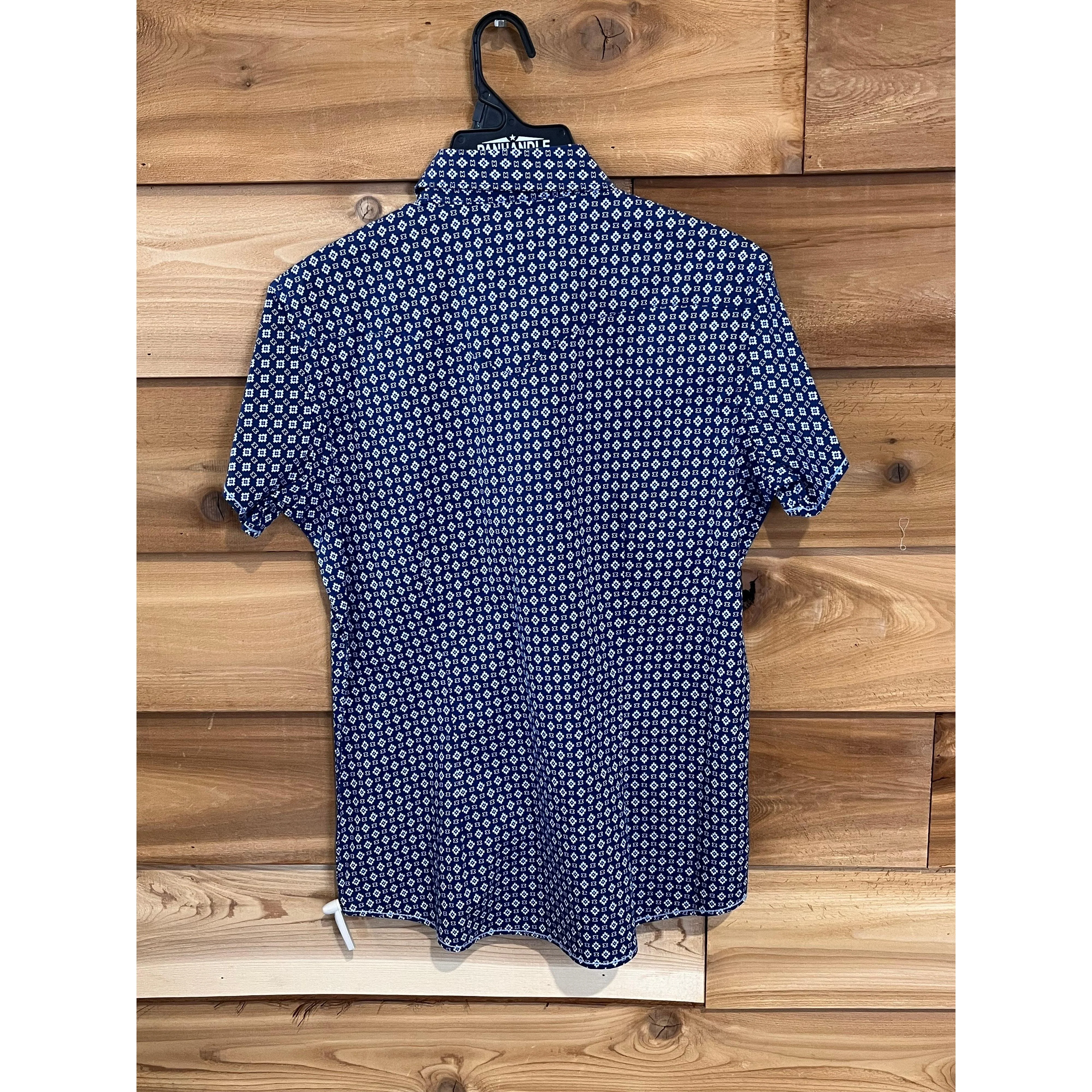 Panhandle Rough Stock Ladies SS 2 Pocket Snap Shirt - Blue - Image 2