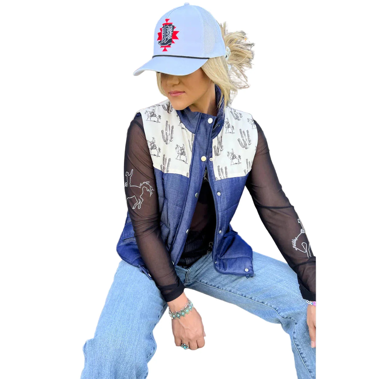 Rowdy Crowd Women's Country Roads Vest - Image 3