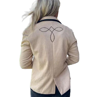 Rowdy Crowd Women's Long Sleeve Bandit Blazer- Cream - Image 3