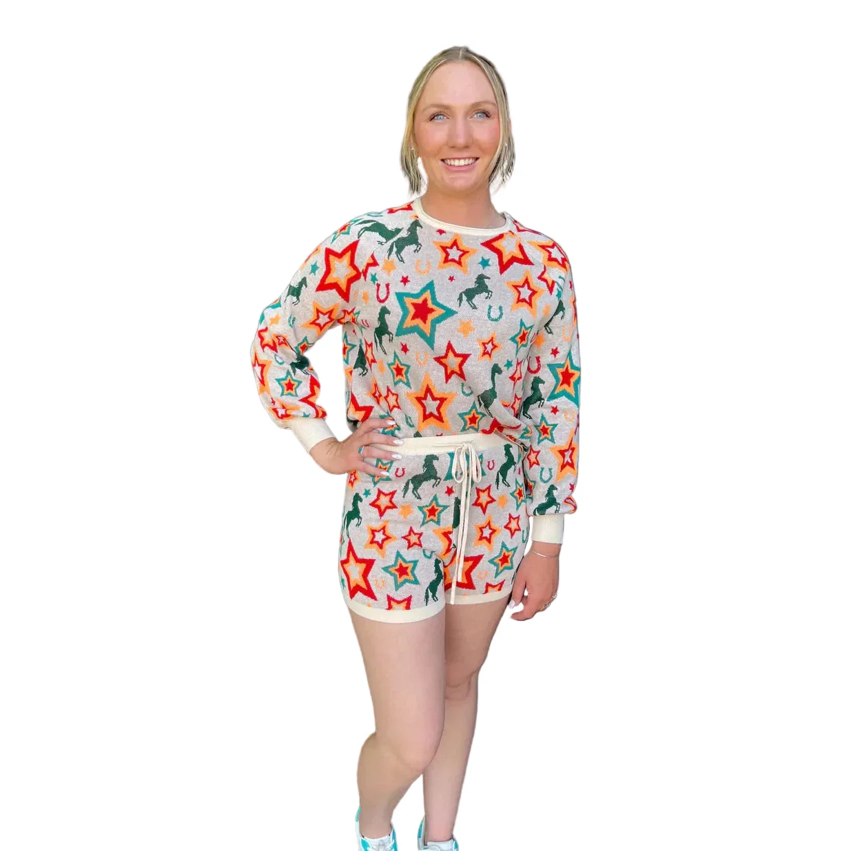 Rowdy Crowd Women's Way Out West Lounge Outfit - Multi - Image 2