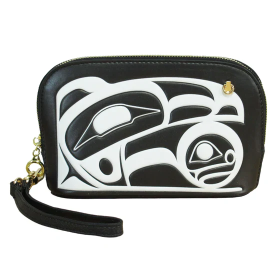 Roy Henry Vickers Raven Convertible Crossbody Bag- Black/White - Image 4