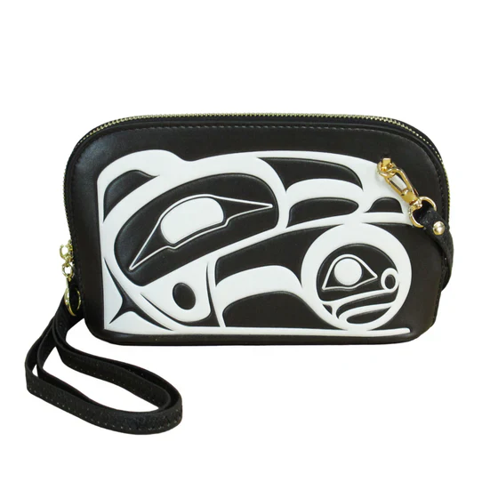 Roy Henry Vickers Raven Convertible Crossbody Bag- Black/White - Image 5