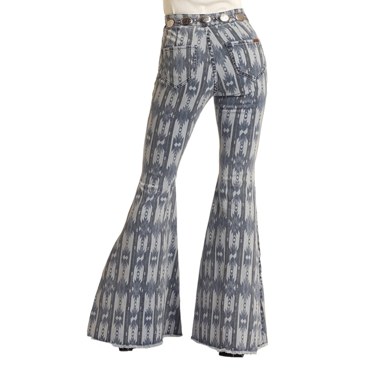 **Rock & Roll Blue Aztec Button Bell**FINAL SALE** - Image 2
