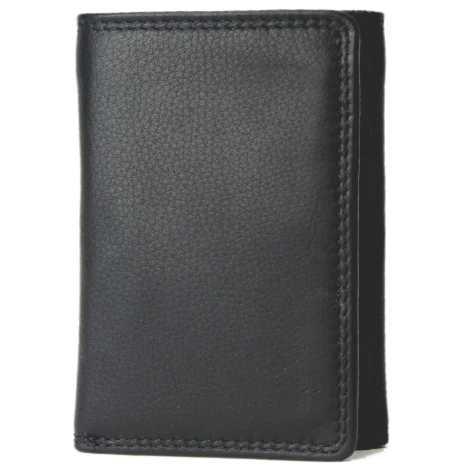 Rugged Earth Men's Fold Over Trifold Wallet - Black