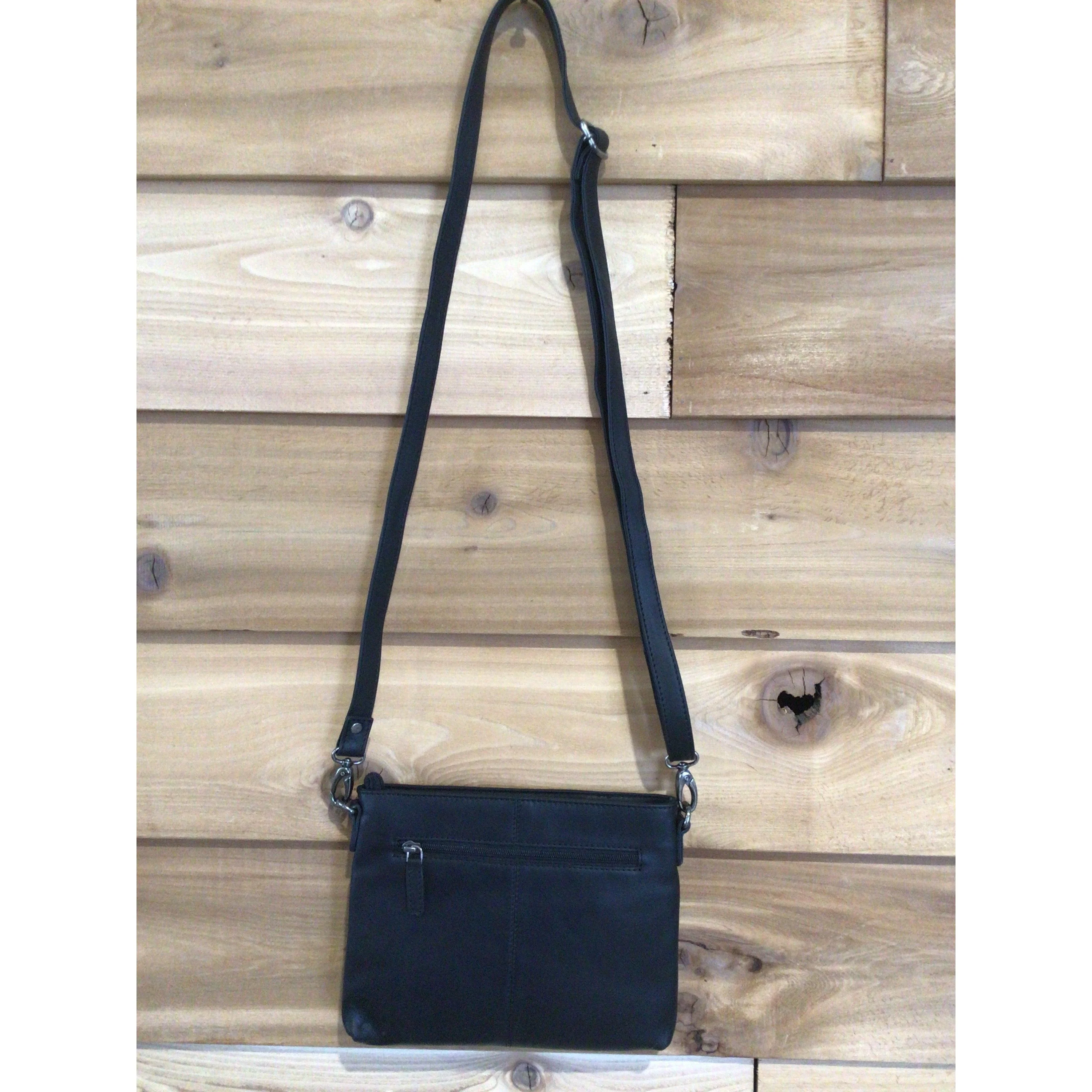 Rugged Earth Black Leather Purse - Image 2