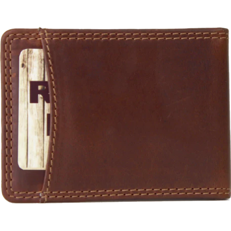 Rugged Earth Men's Leather Fold Over Wallet - Brown