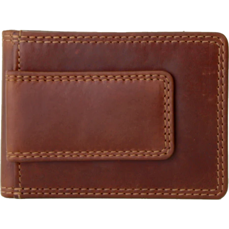 Rugged Earth Men's Leather Fold Over Wallet - Brown - Image 2