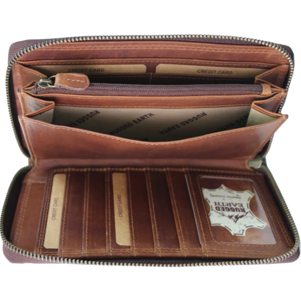 Rugged Earth Leather Wallet - Image 2