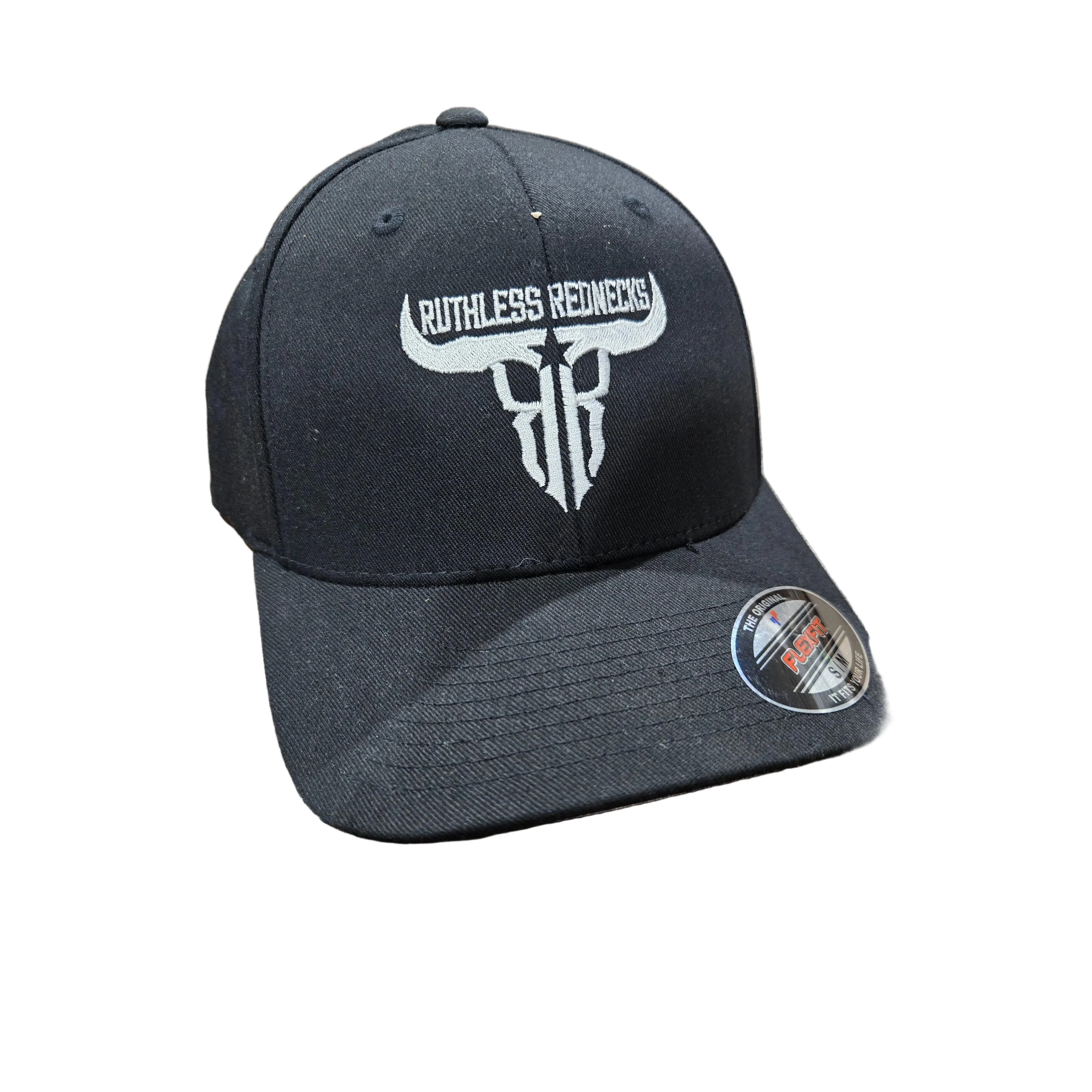 Ruthless Rednecks Raw Talent Flexfit Hat - Black/White