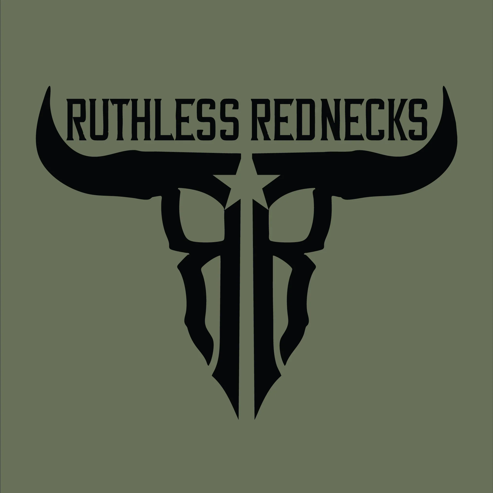 Ruthless Rednecks Raw Talent Short Sleeve Tee Shirt - Army - Image 2
