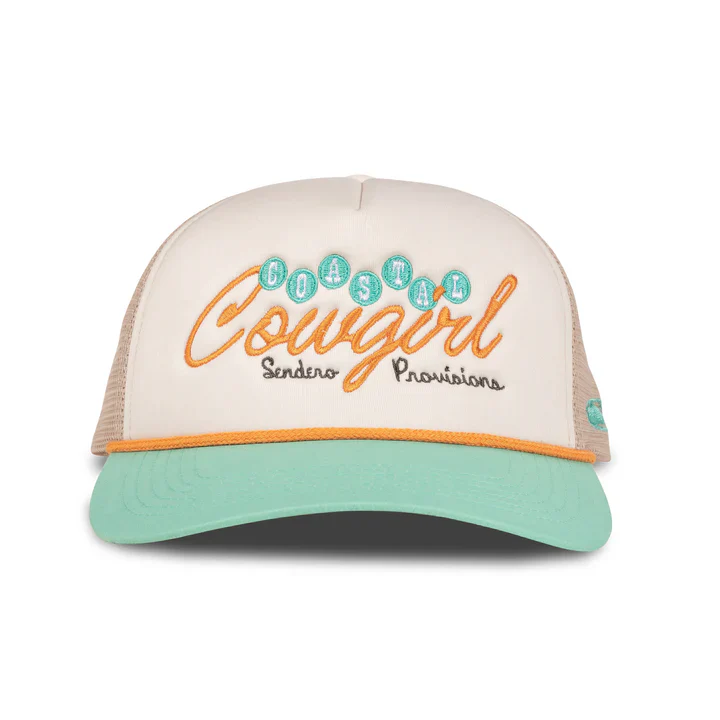 Sendero Costal Cowgirl Hat  - Cream/Teal