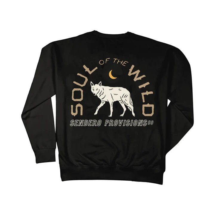 Sendero Men's Solitario Long Sleeve Sweatshirt - Black