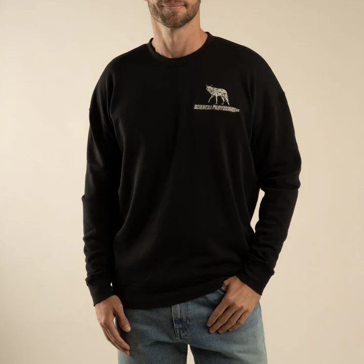 Sendero Men's Solitario Long Sleeve Sweatshirt - Black - Image 2