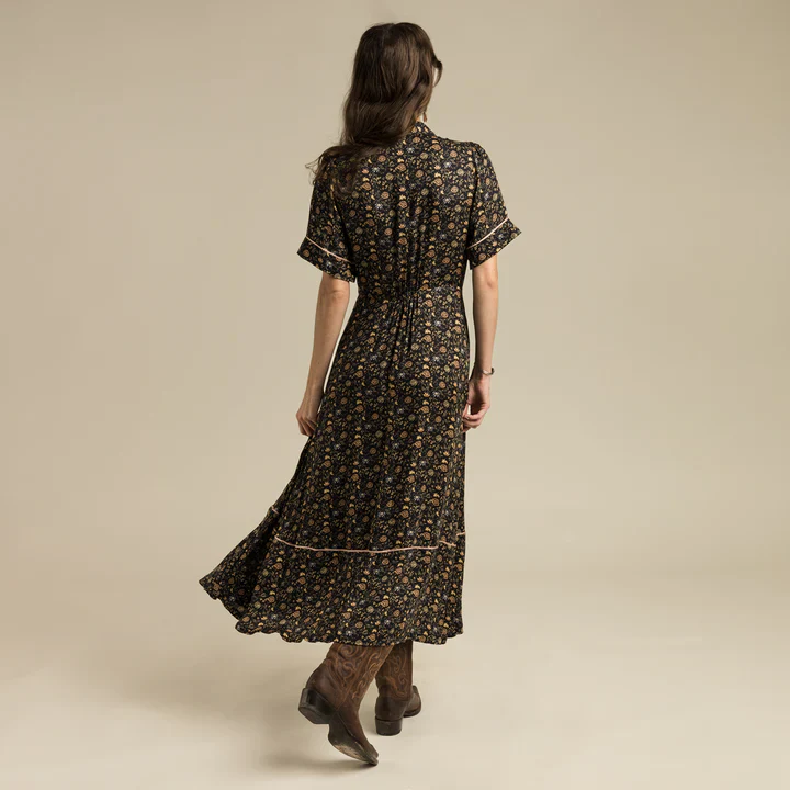 Sendero Women's La Dahlia Dress - Black Floral - Image 2