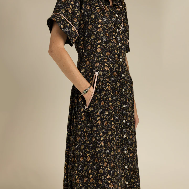 Sendero Women's La Dahlia Dress - Black Floral - Image 3