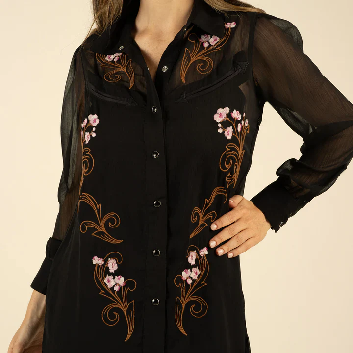 Sendero Women's Piper Western Dress - Black - Image 2