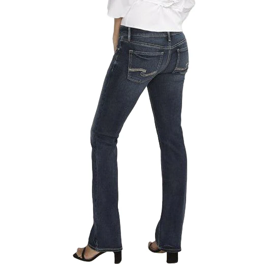 Silver Women's Britt Low Rise Slim Bootcut Jeans - Indigo - Image 2