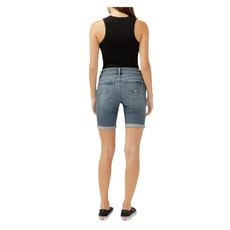 Silver Women's Elyse Bermuda Shorts- Indigo - Image 2