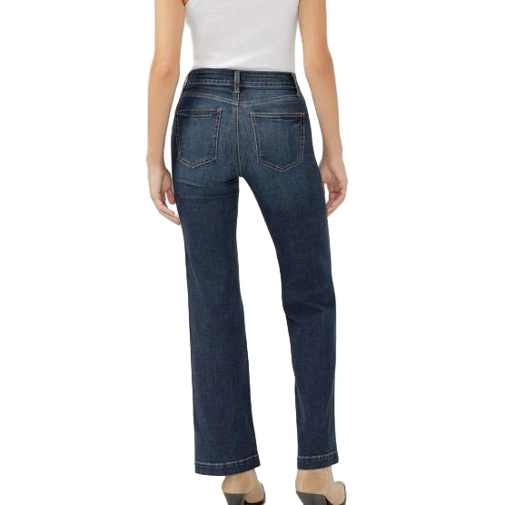 Silver Women's Luxe High Rise Stretch Trouser Jean - Dark Indigo - Image 2