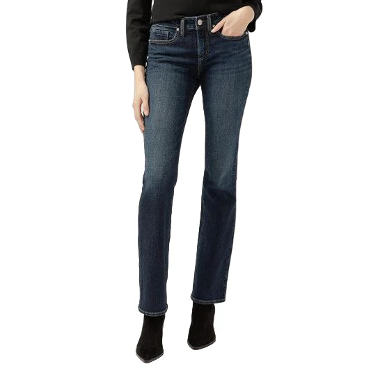 Silver Women's Suki Mid Rise Bootcut Jeans - Indigo