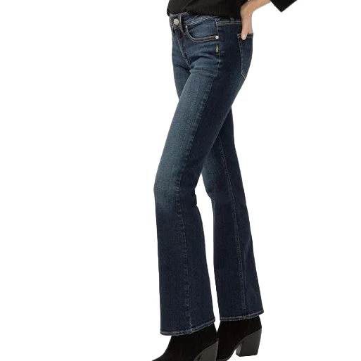 Silver Women's Suki Mid Rise Bootcut Jeans - Indigo - Image 3