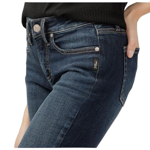 Silver Women's Suki Mid Rise Bootcut Jeans - Indigo - Image 4