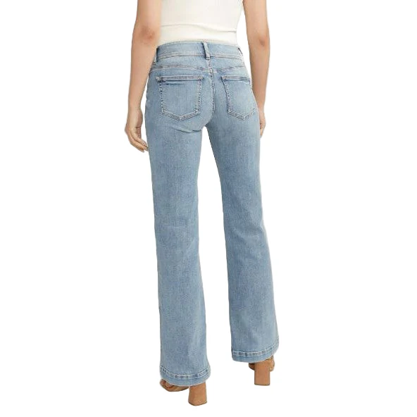 Silver Women's Suki Mid Rise Trouser Jeans - Medium Light Indigo - Image 2