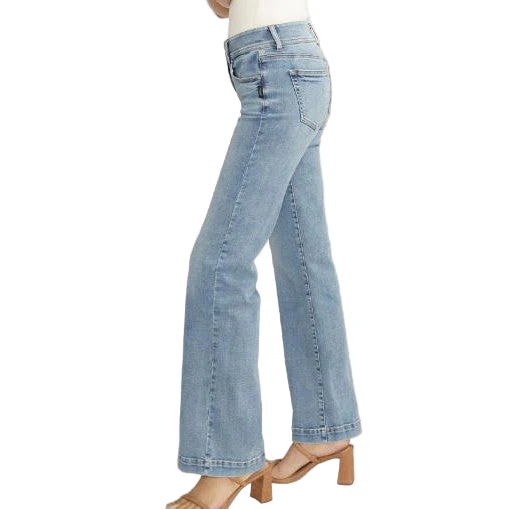 Silver Women's Suki Mid Rise Trouser Jeans - Medium Light Indigo - Image 3
