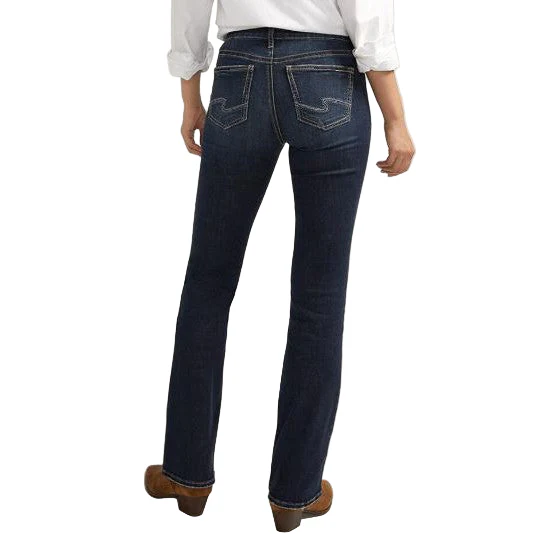 Silver Women's Suki Slim Mid Rise Bootcut Luxe Stretch Jeans - Indigo - Image 2