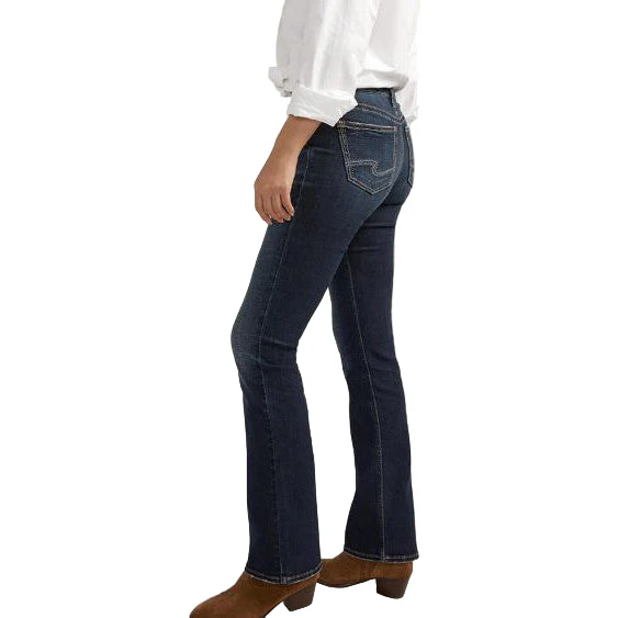 Silver Women's Suki Slim Mid Rise Bootcut Luxe Stretch Jeans - Indigo - Image 3