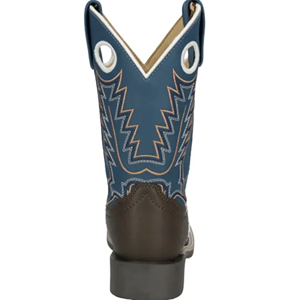 Smoky Mountain Boots Boy's El Paso Cowboy Boots - Brown/Blue - Image 3