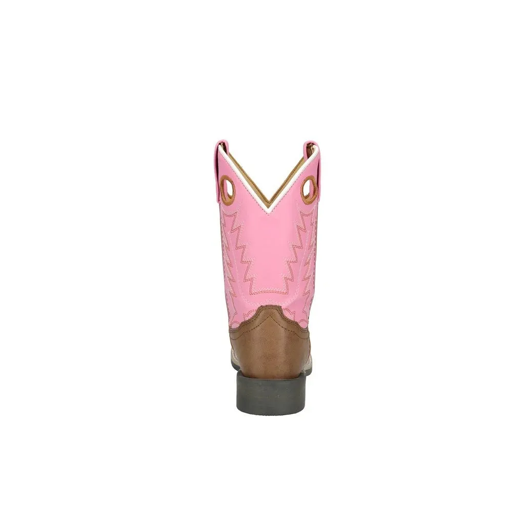 Smoky Mountain Boots Girl's El Paso Cowgirl Boots-Brown/Pink - Image 5