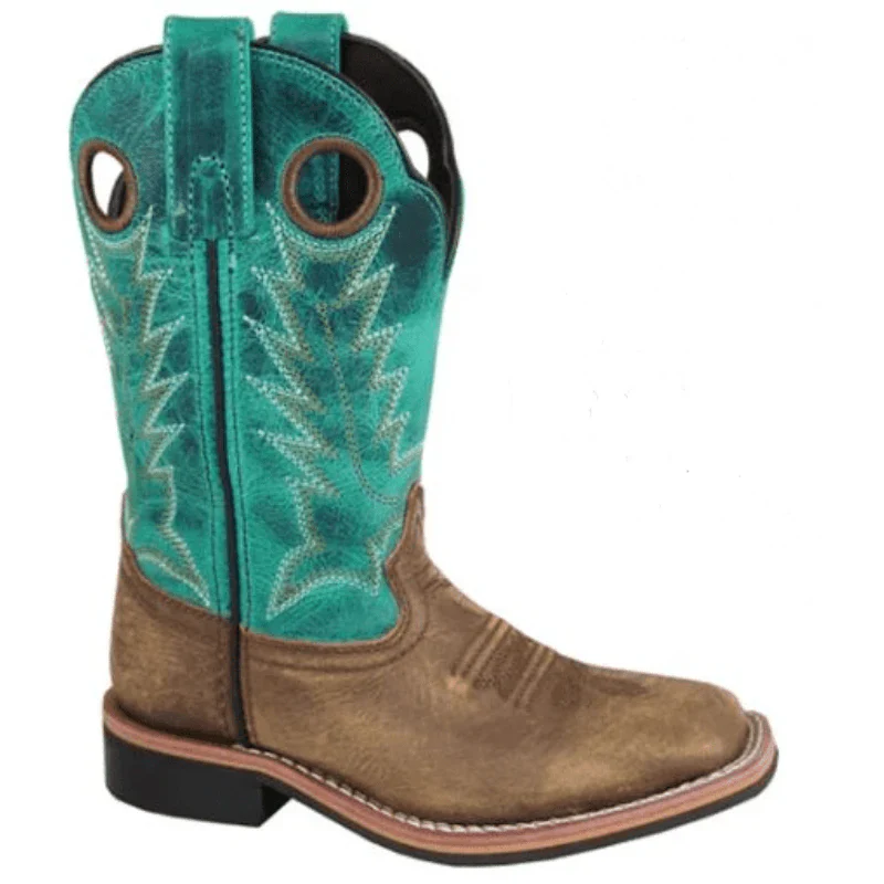 Smoky Mountain Boots Kid's Jesse Western Boots- Brown
