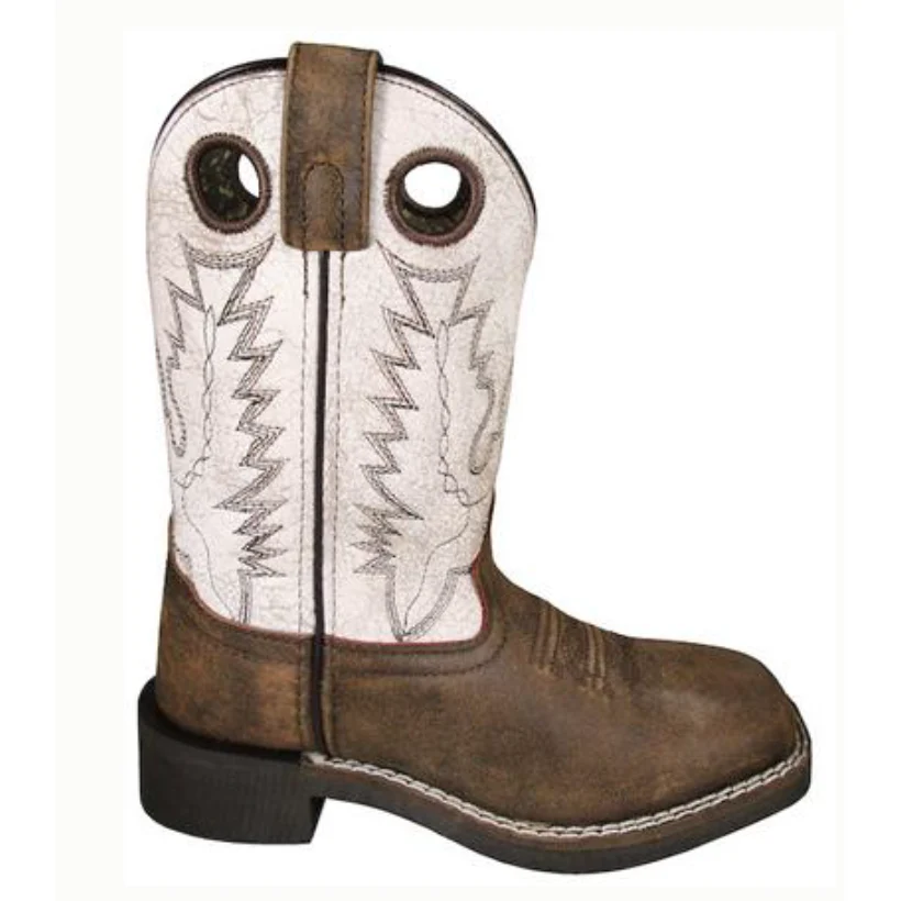 Smoky Mountain Boots Kids's  Drifter Western Boots-Antique Brown Distressed