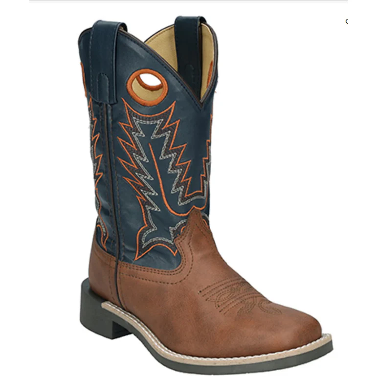 Smoky Mountain Boots Kid's El Paso Cowboy Boots-Brown/Blue