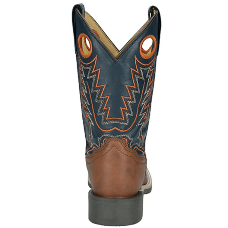 Smoky Mountain Boots Kid's El Paso Cowboy Boots-Brown/Blue - Image 2