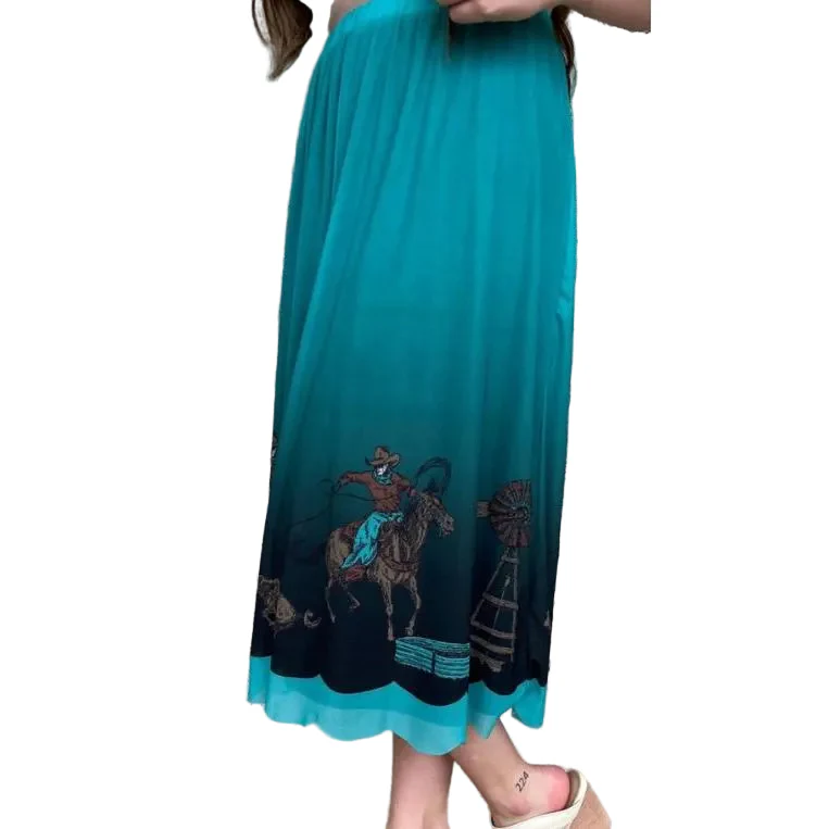 Sterling Kreek Women's God's Country Mesh Skirt - Teal