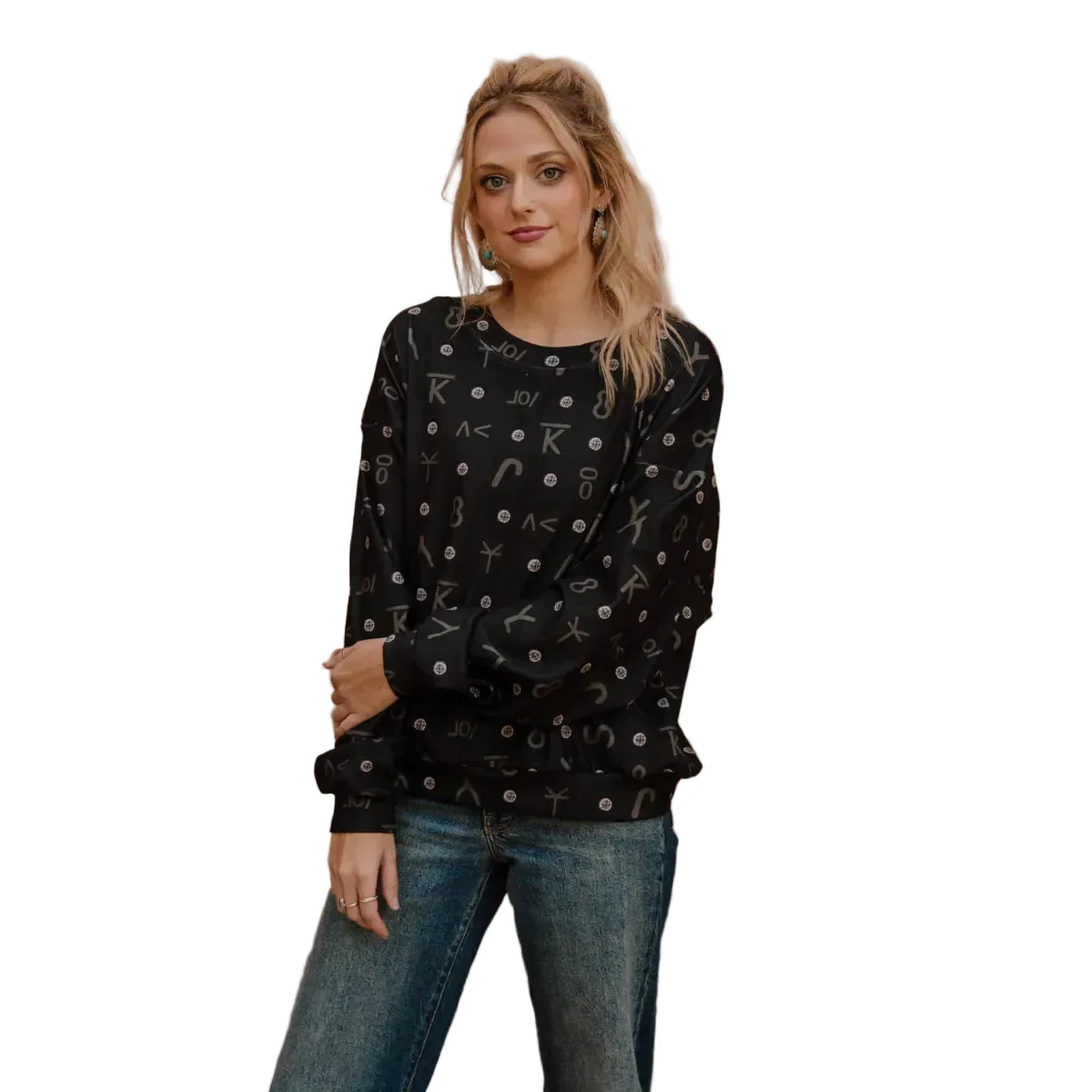 Sterling Kreek Women's Long Sleeve Hot Iron Shirt - Black