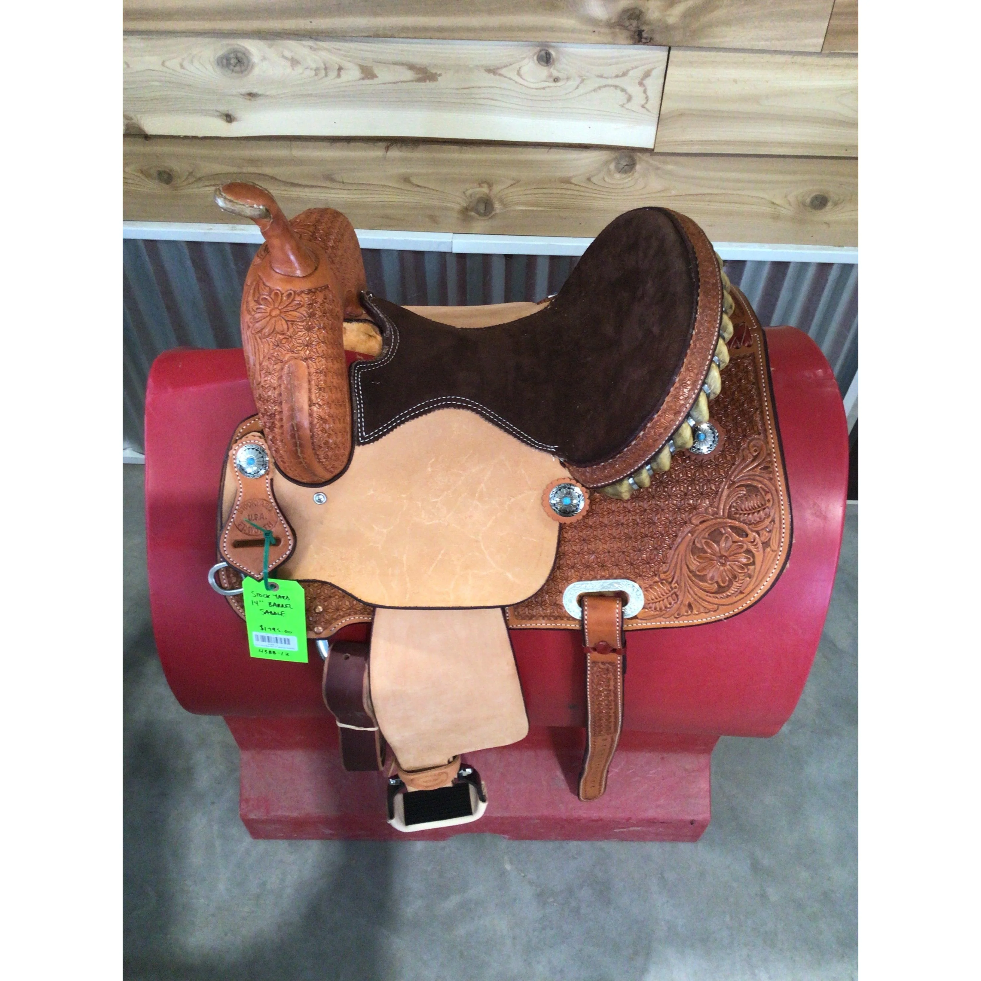 Stock Yard Barrel 14" Barrel Saddle - Image 2