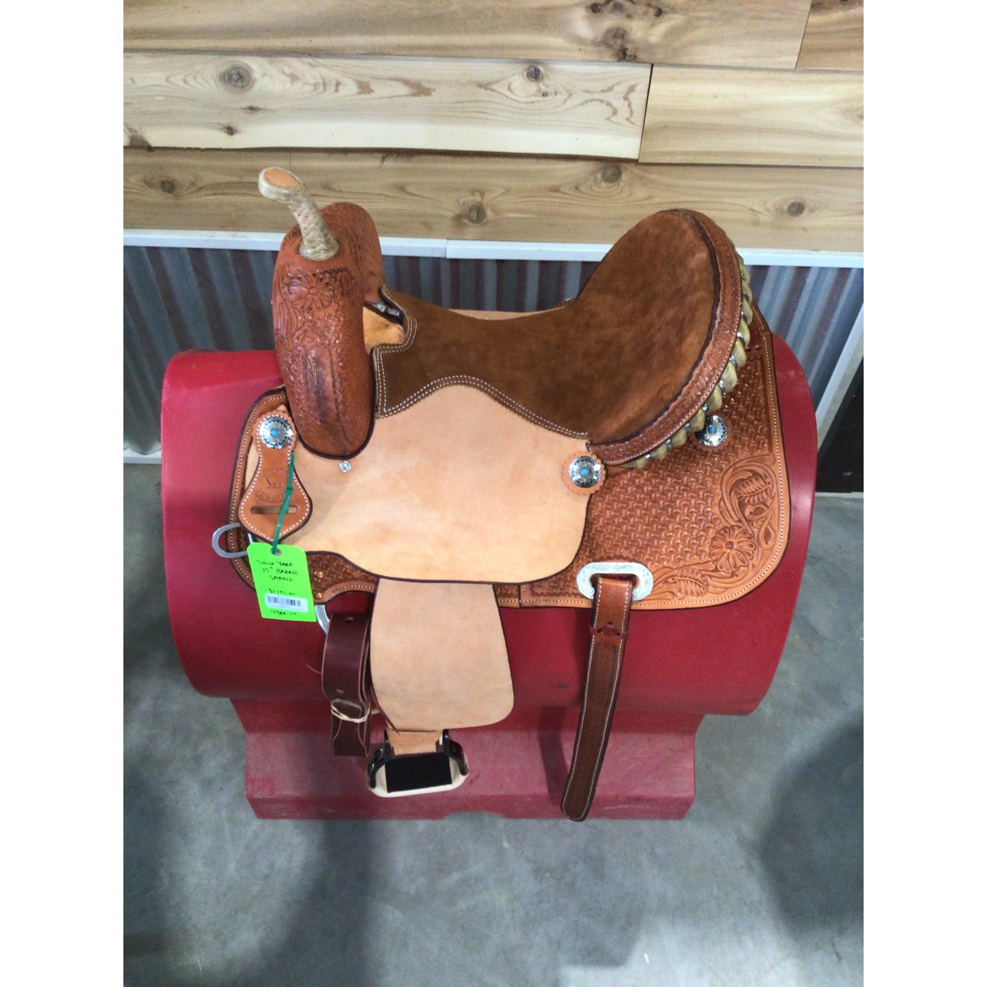 Stock Yard Barrel 15" Barrel Saddle - Image 2