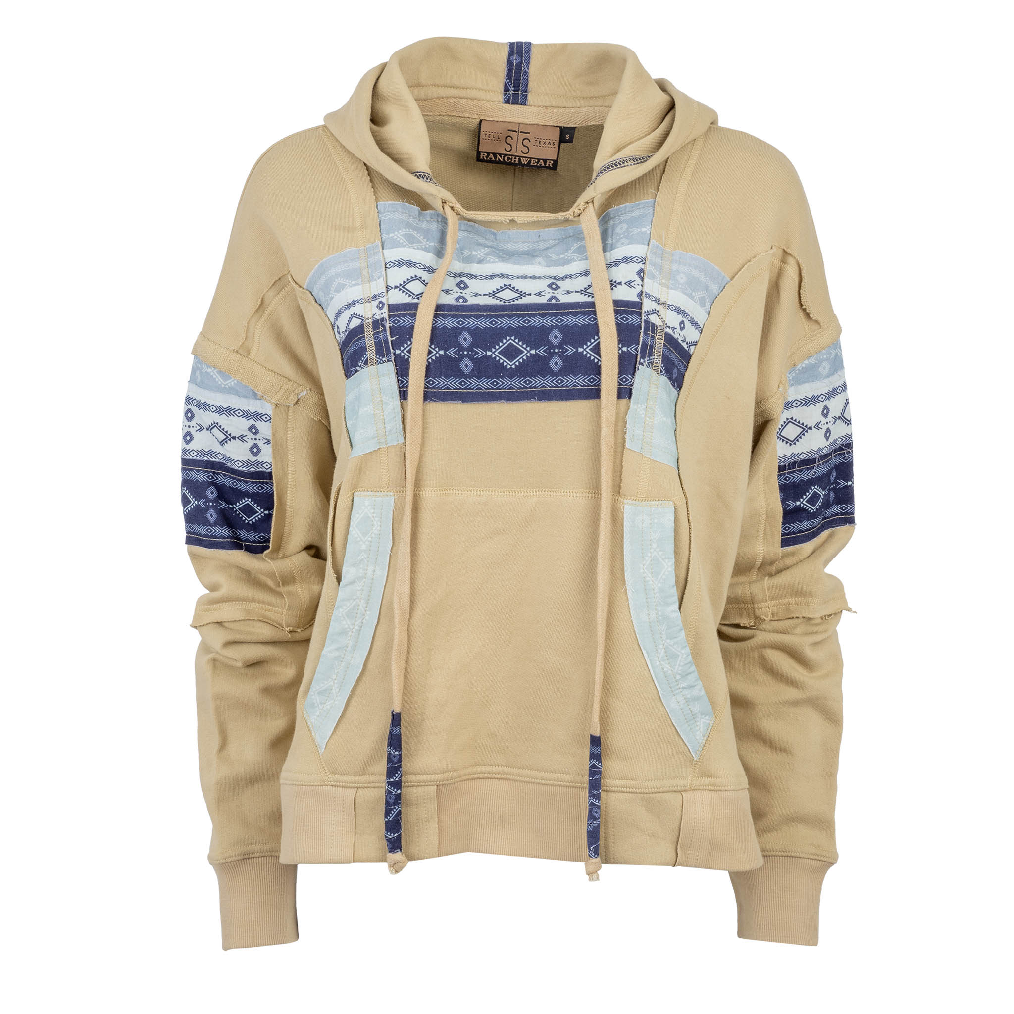 STS Ladies Poppy Pullover Long Sleeve Hoodie - Bone