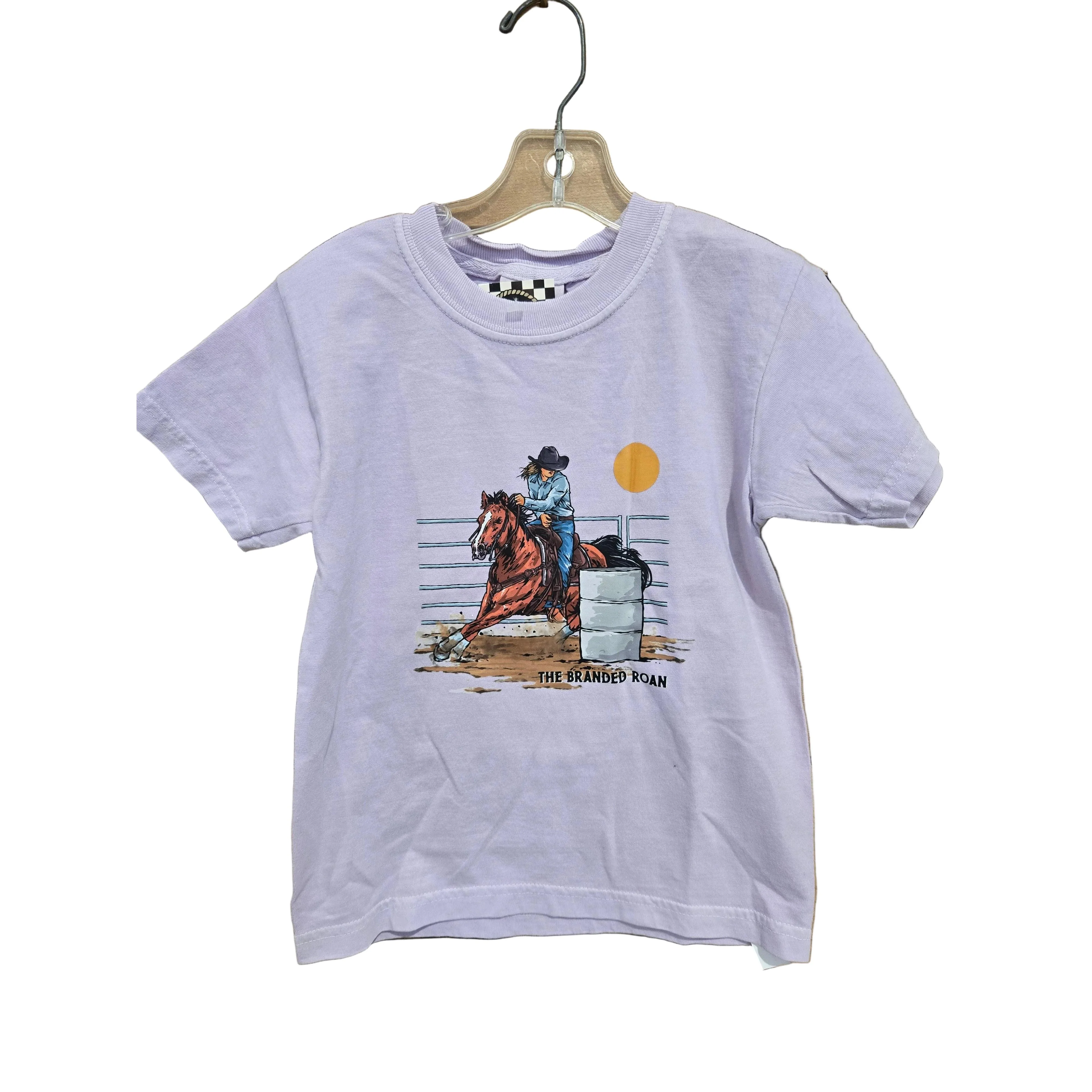 The Branded Roan Apparel Barrel Racer Youth T-Shirt - Orchid