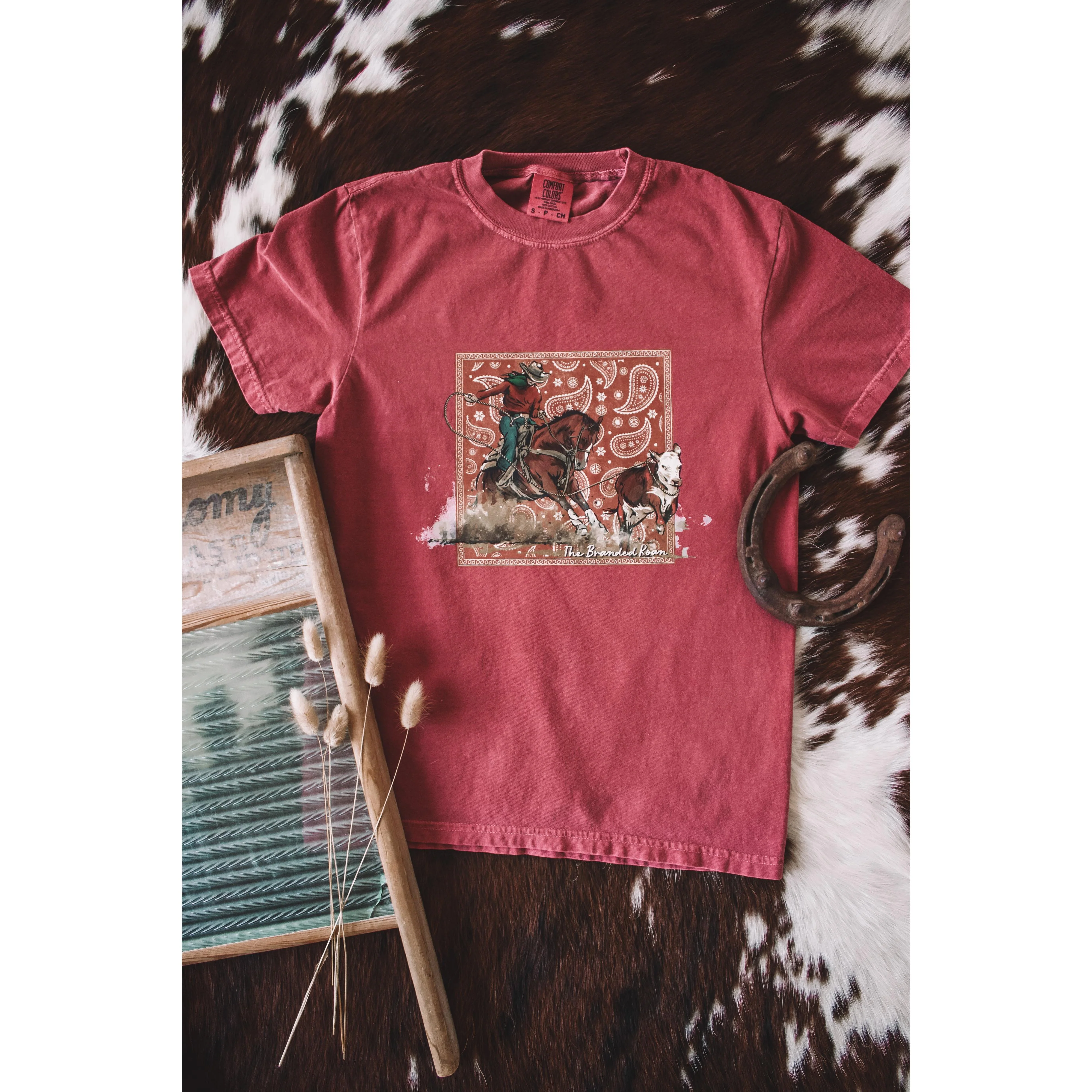 The Branded Roan Apparel Paisley Breakaway - Crimson
